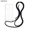 Θήκη Σιλικόνης με Κορδόνι Sonique Armor Clear Motorola Edge 40 Neo 5G Μαύρο