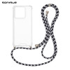 Θήκη Σιλικόνης με Κορδόνι Sonique Armor Clear Motorola Edge 60 Fusion 5G Rainbow Μαύρο