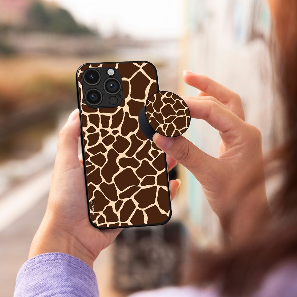 Pop Holder Sonique Animal Print Series Giraffe 01