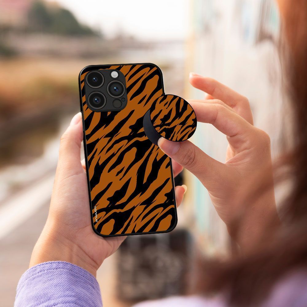 Pop Holder Sonique Animal Print Series Tiger 01
