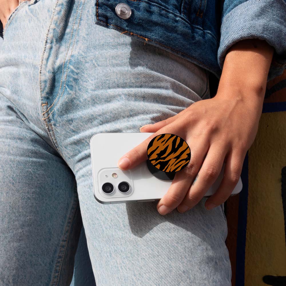 Pop Holder Sonique Animal Print Series Tiger 01
