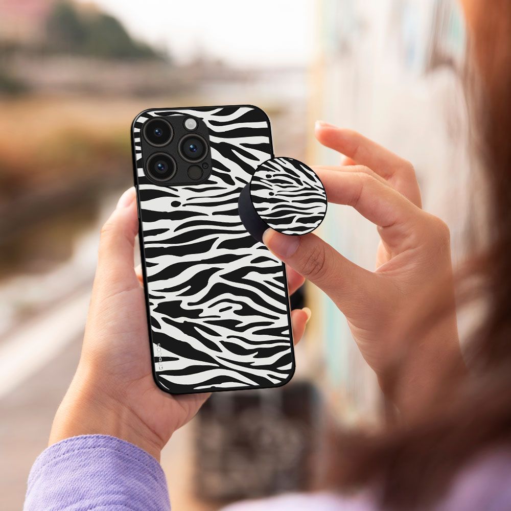 Pop Holder Sonique Animal Print Series Zebra