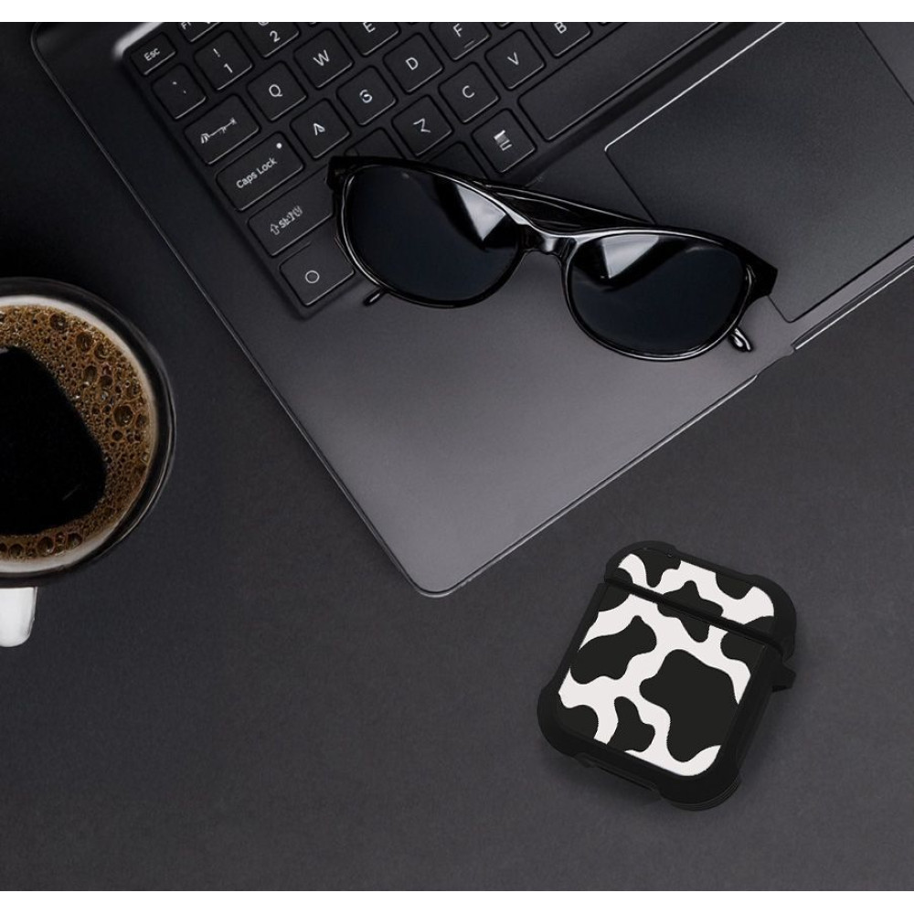 Θήκη Σιλικόνης Sonique Animal Print Series για AirPods 1/2 Cow 01