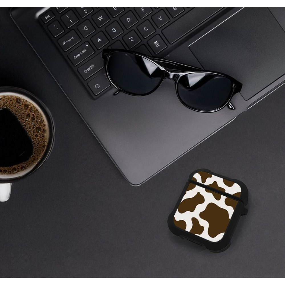 Θήκη Σιλικόνης Sonique Animal Print Series για AirPods 1/2 Cow 02