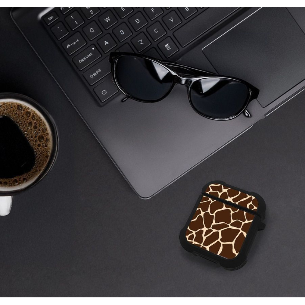 Θήκη Σιλικόνης Sonique Animal Print Series για AirPods 1/2 Giraffe 01