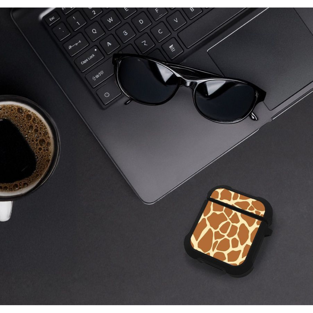 Θήκη Σιλικόνης Sonique Animal Print Series για AirPods 1/2 Giraffe 02