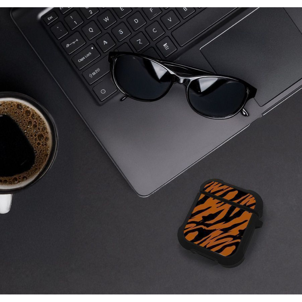Θήκη Σιλικόνης Sonique Animal Print Series για AirPods 1/2 Tiger 01