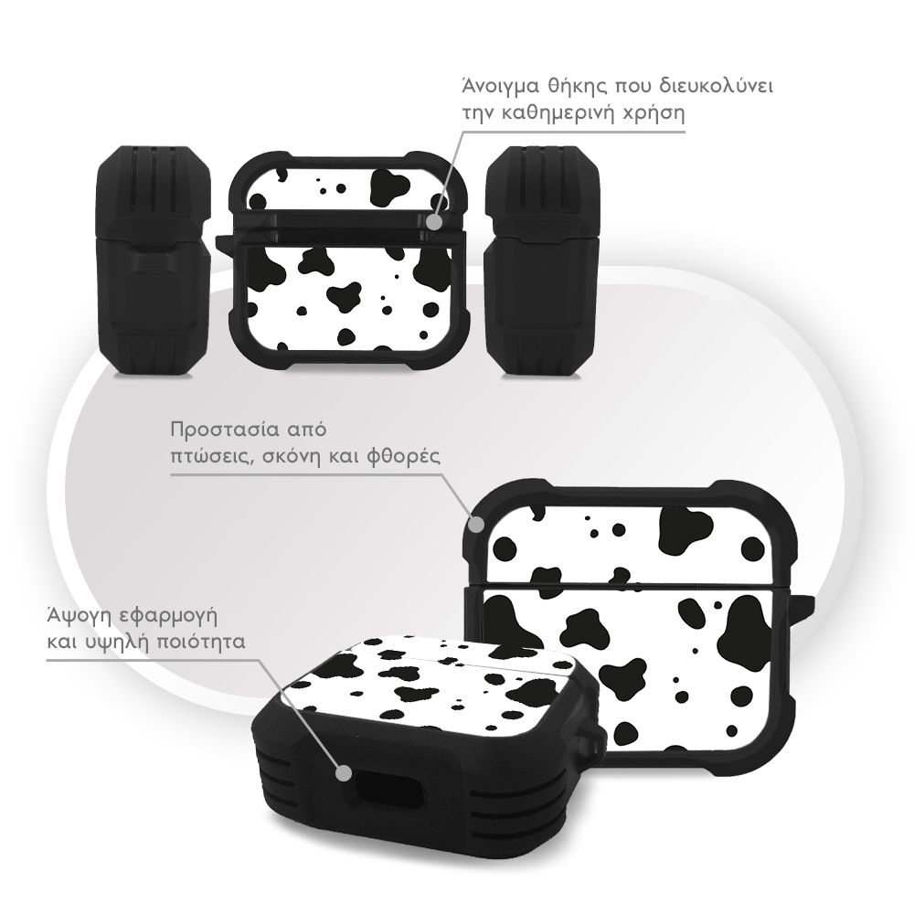 Θήκη Σιλικόνης Sonique Animal Print Series για AirPods 3 Dalmatian