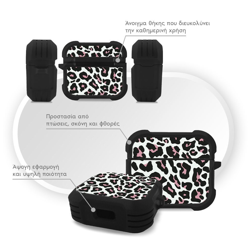 Θήκη Σιλικόνης Sonique Animal Print Series για AirPods 3 Leopard 02
