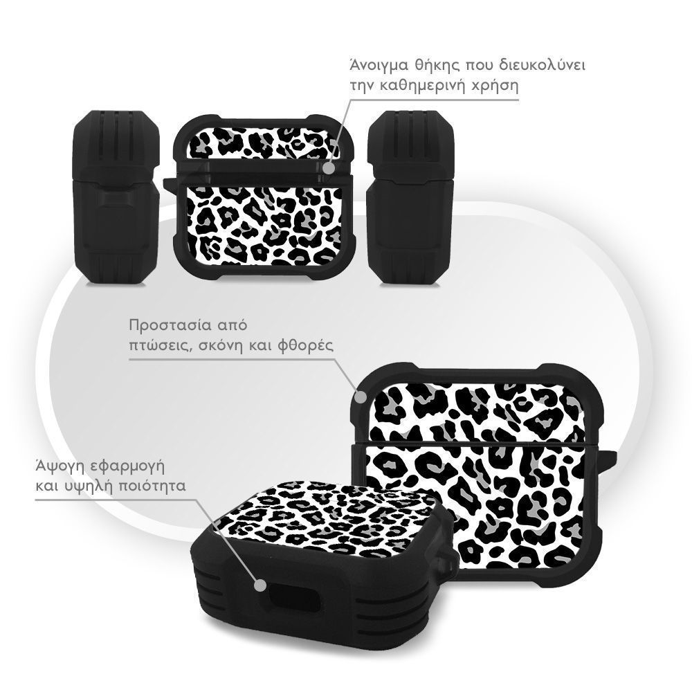 Θήκη Σιλικόνης Sonique Animal Print Series για AirPods 3 Leopard 03