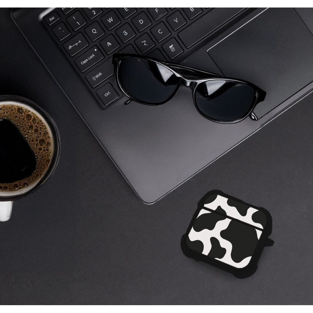 Θήκη Σιλικόνης Sonique Animal Print Series για AirPods 4 Cow 01