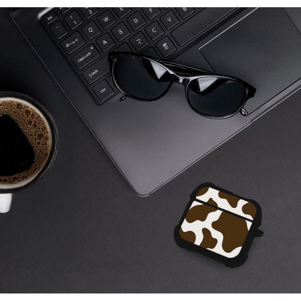 Θήκη Σιλικόνης Sonique Animal Print Series για AirPods 4 Cow 02