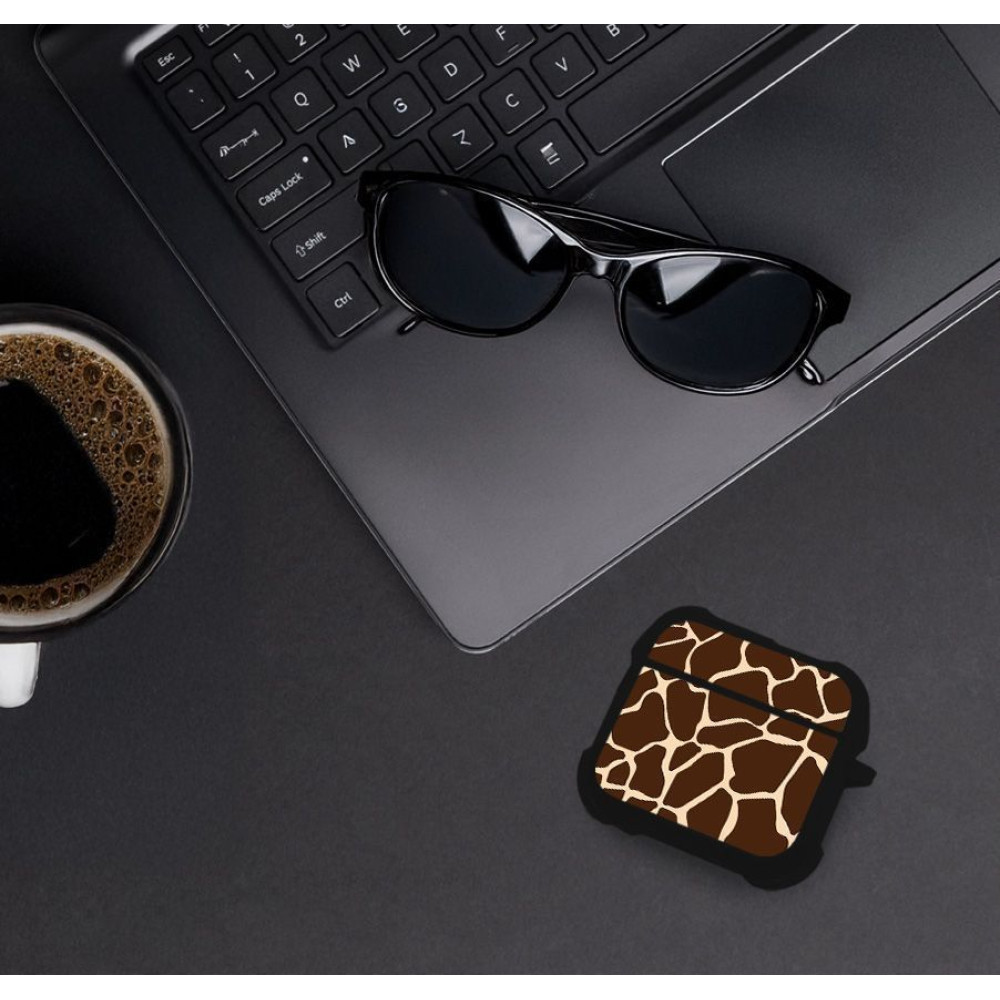 Θήκη Σιλικόνης Sonique Animal Print Series για AirPods 4 Giraffe 01