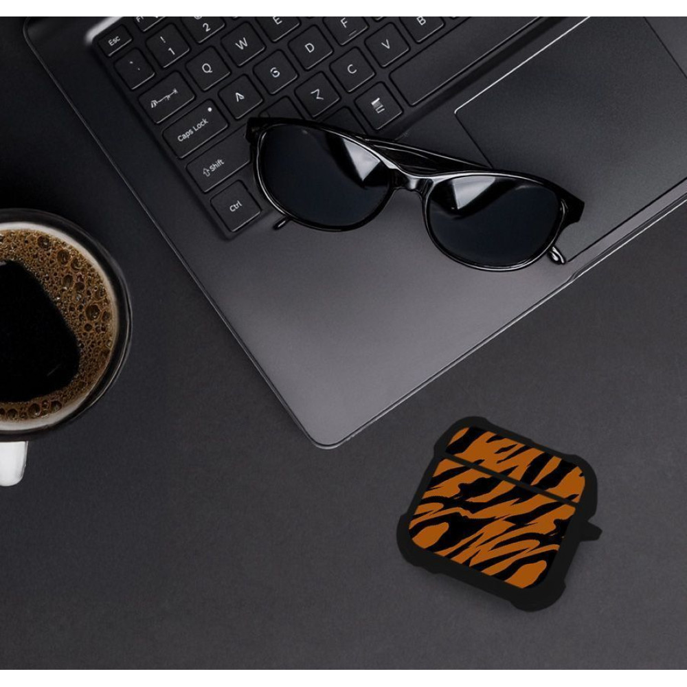 Θήκη Σιλικόνης Sonique Animal Print Series για AirPods 4 Tiger 01