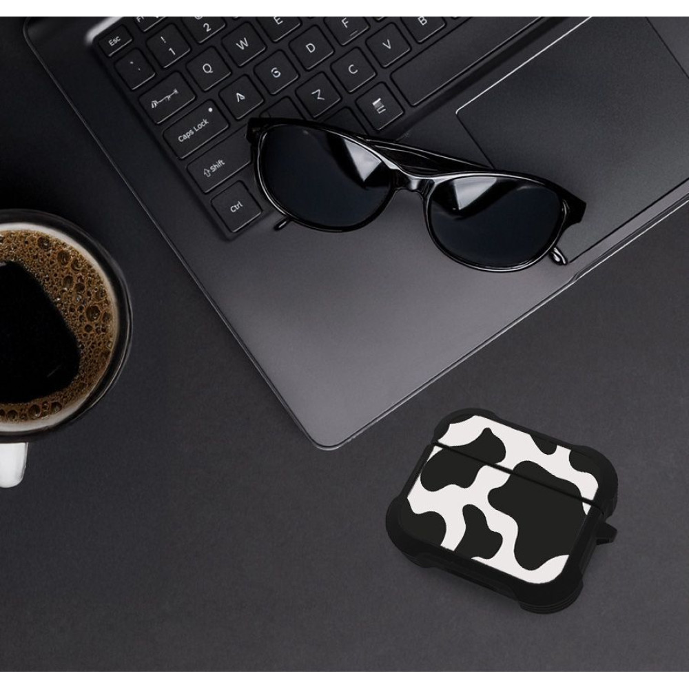 Θήκη Σιλικόνης Sonique Animal Print Series για AirPods Pro / Pro 2 Cow 01
