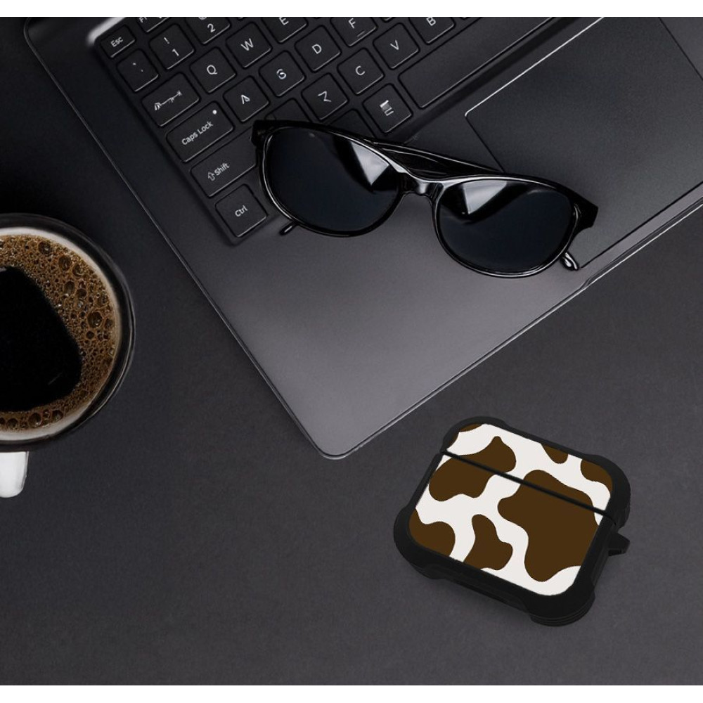 Θήκη Σιλικόνης Sonique Animal Print Series για AirPods Pro / Pro 2 Cow 02