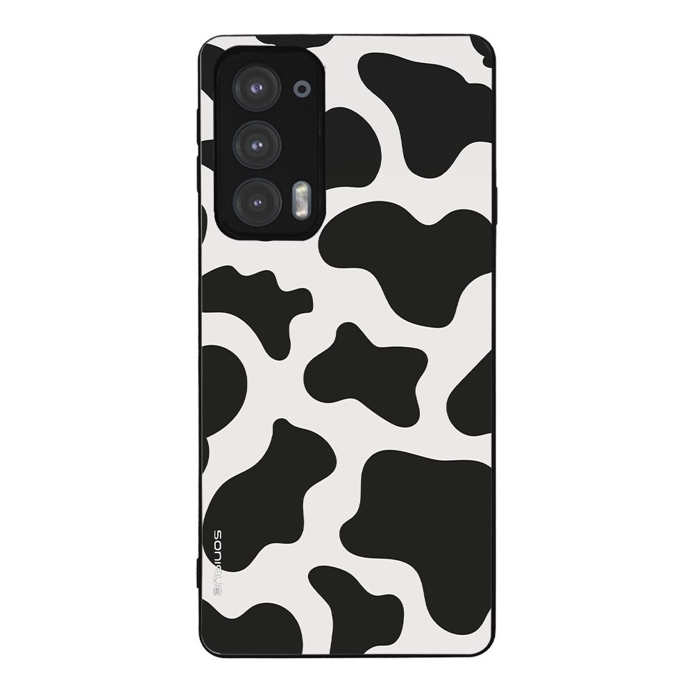 Θήκη Sonique Animal Print Series για Motorola Edge 20 5G Cow 01