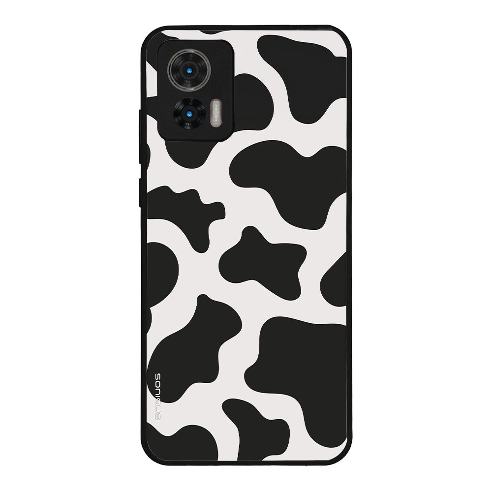 Θήκη Sonique Animal Print Series για Motorola Edge 30 Neo 5G Cow 01