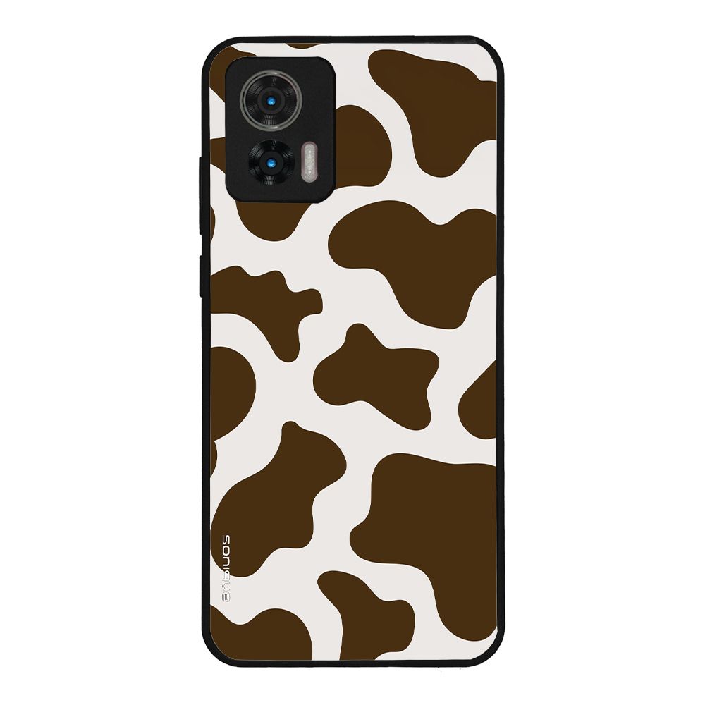 Θήκη Sonique Animal Print Series για Motorola Edge 30 Neo 5G Cow 02