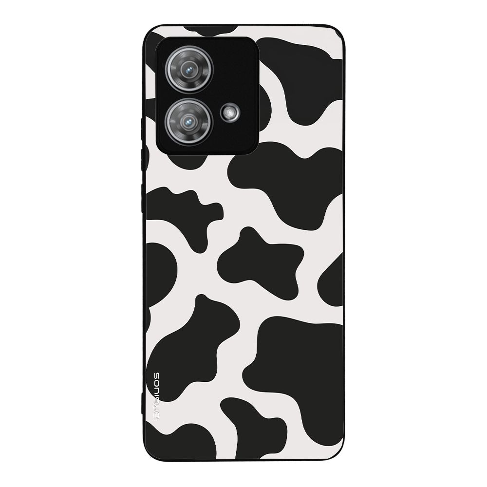 Θήκη Sonique Animal Print Series για Motorola Edge 40 Neo 5G Cow 01