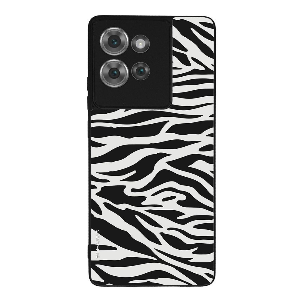 Θήκη Sonique Animal Print Series για Motorola Edge 50 5G Zebra