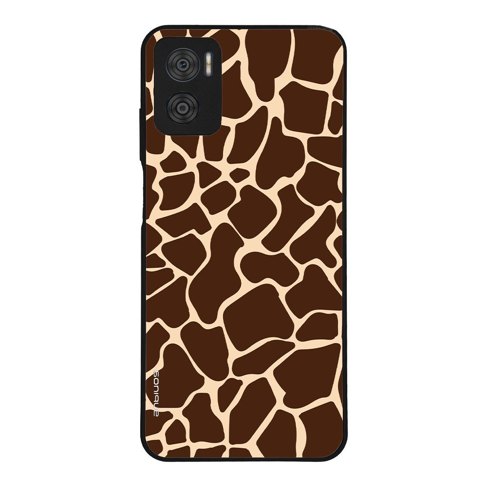 Θήκη Sonique Animal Print Series για Motorola Moto E22 4G Giraffe 01
