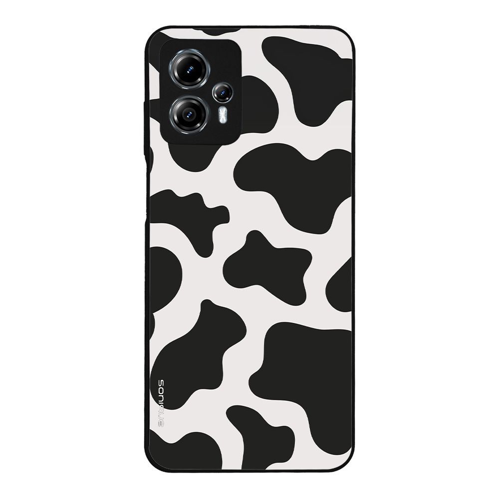 Θήκη Sonique Animal Print Series για Motorola Moto G13 4G / Moto G23 4G Cow 01