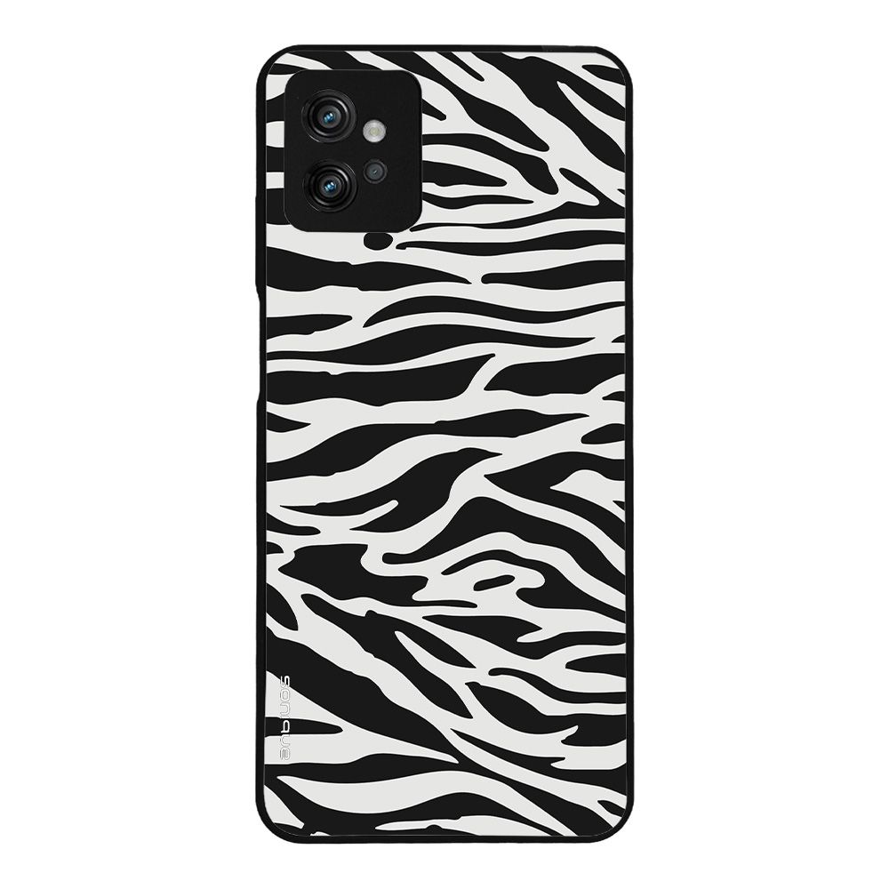 Θήκη Sonique Animal Print Series για Motorola Moto G32 Zebra