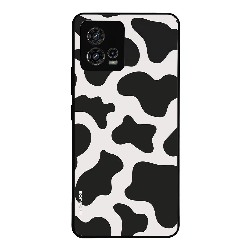 Θήκη Sonique Animal Print Series για Motorola Moto G72 Cow 01
