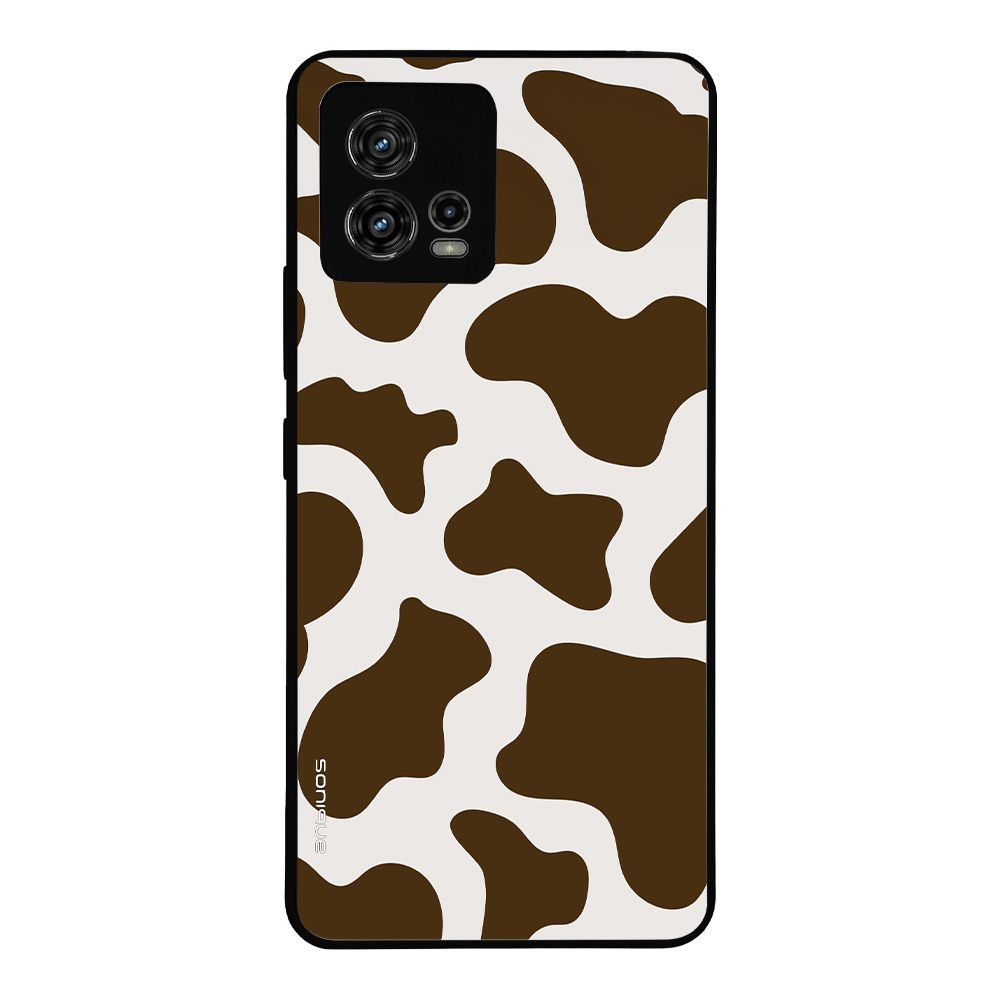 Θήκη Sonique Animal Print Series για Motorola Moto G72 Cow 02