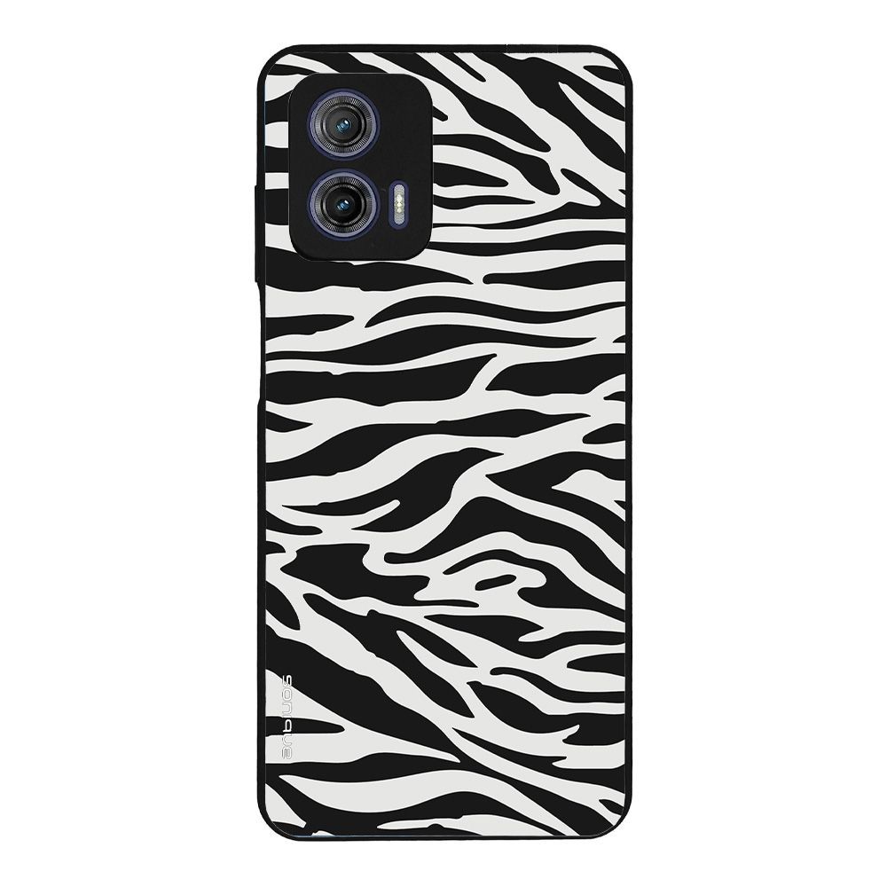 Θήκη Sonique Animal Print Series για Motorola Moto G73 5G Zebra