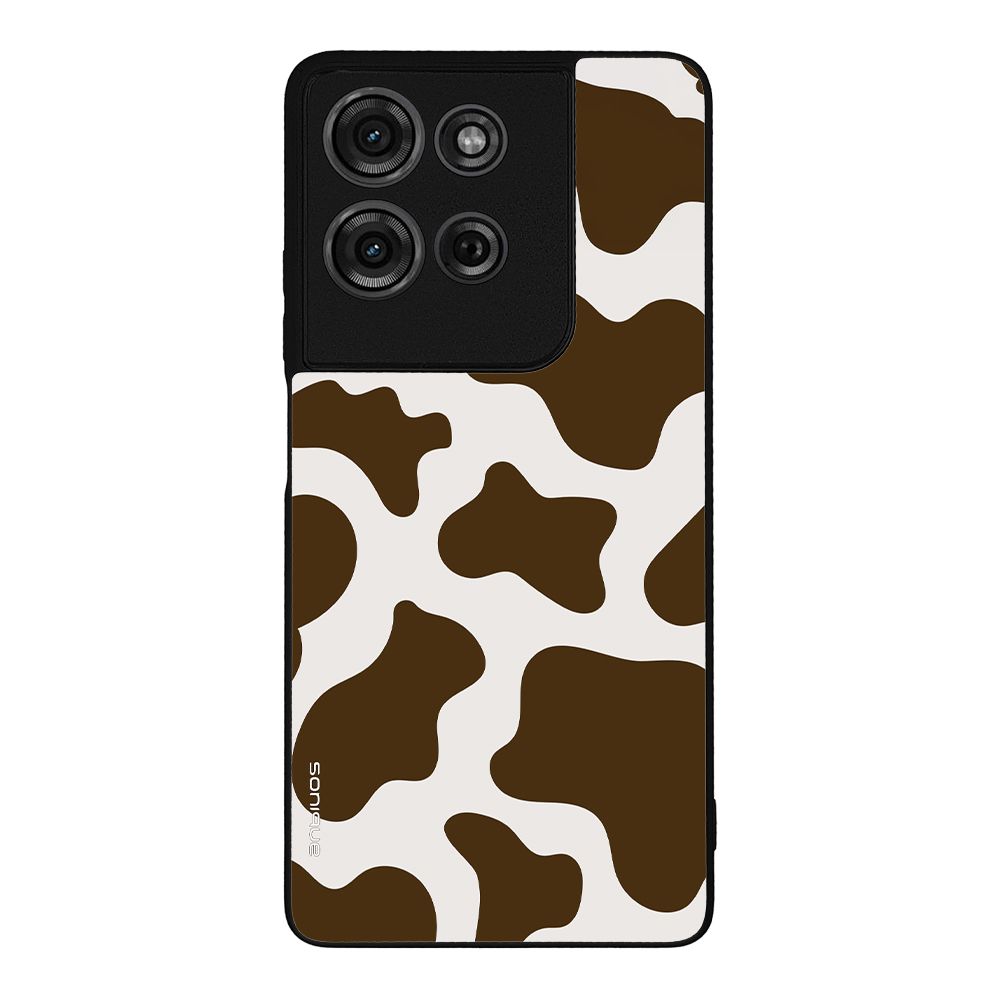 Θήκη Sonique Animal Print Series για Motorola Moto G75 5G Cow 02