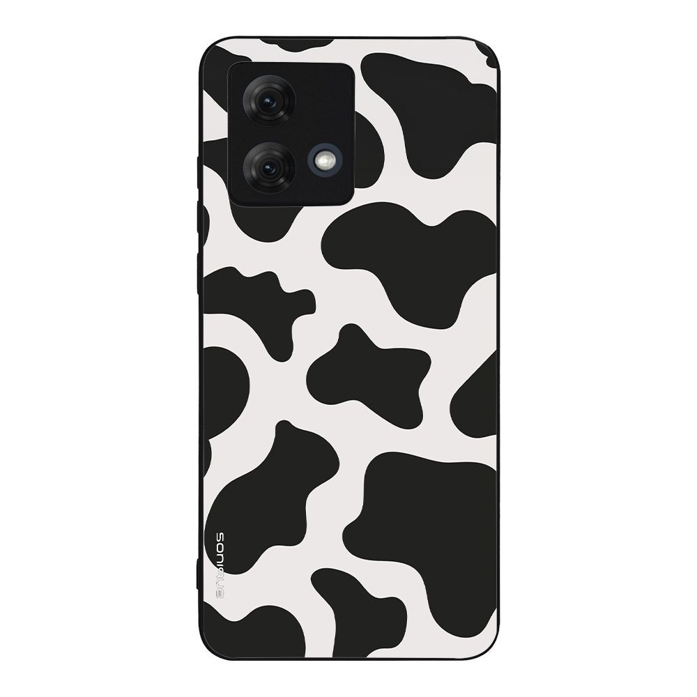 Θήκη Sonique Animal Print Series για Motorola Moto G84 5G Cow 01