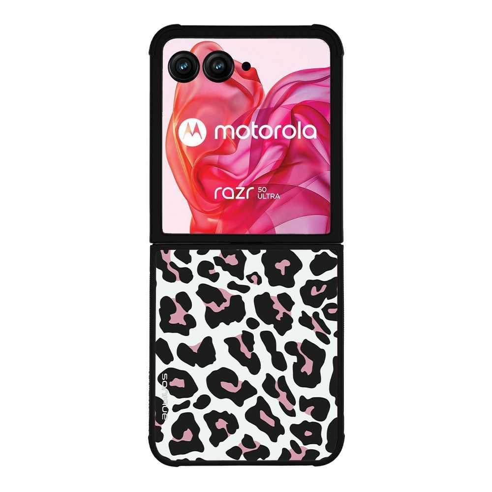 Θήκη Sonique Animal Print Series για Motorola Motorola Razr 50 Ultra Leopard 02