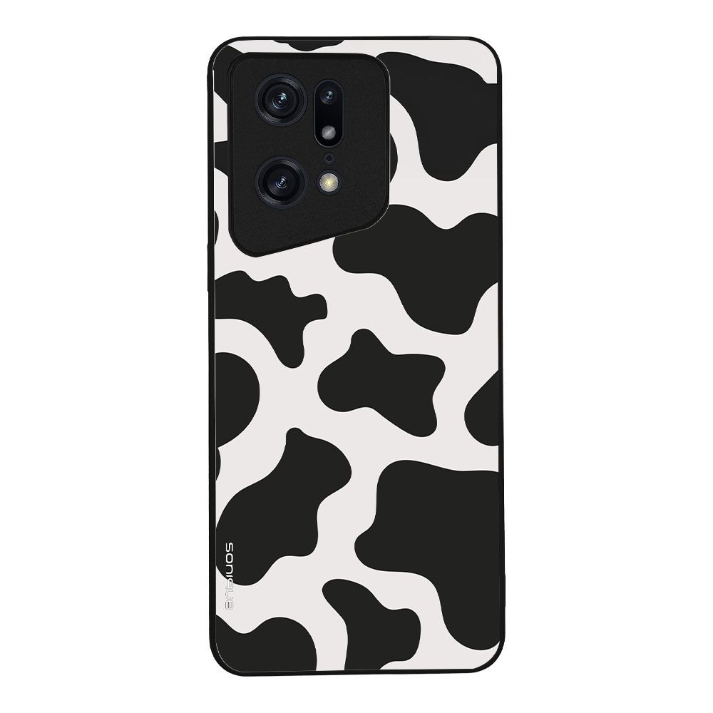 Θήκη Sonique Animal Print Series για Oppo Find X5 Pro 5G Cow 01