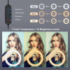 Ring Light LED Puluz 7.9" 20cm με Επιτραπέζια Βάση και Βάση Κινητού