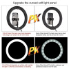Ring Light LED Puluz 7.9" 20cm με Επιτραπέζια Βάση και Βάση Κινητού