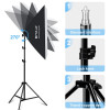 Puluz Σετ Φωτισμού Studio Softbox 50x70cm, Τρίποδο και Λάμπα LED 30W