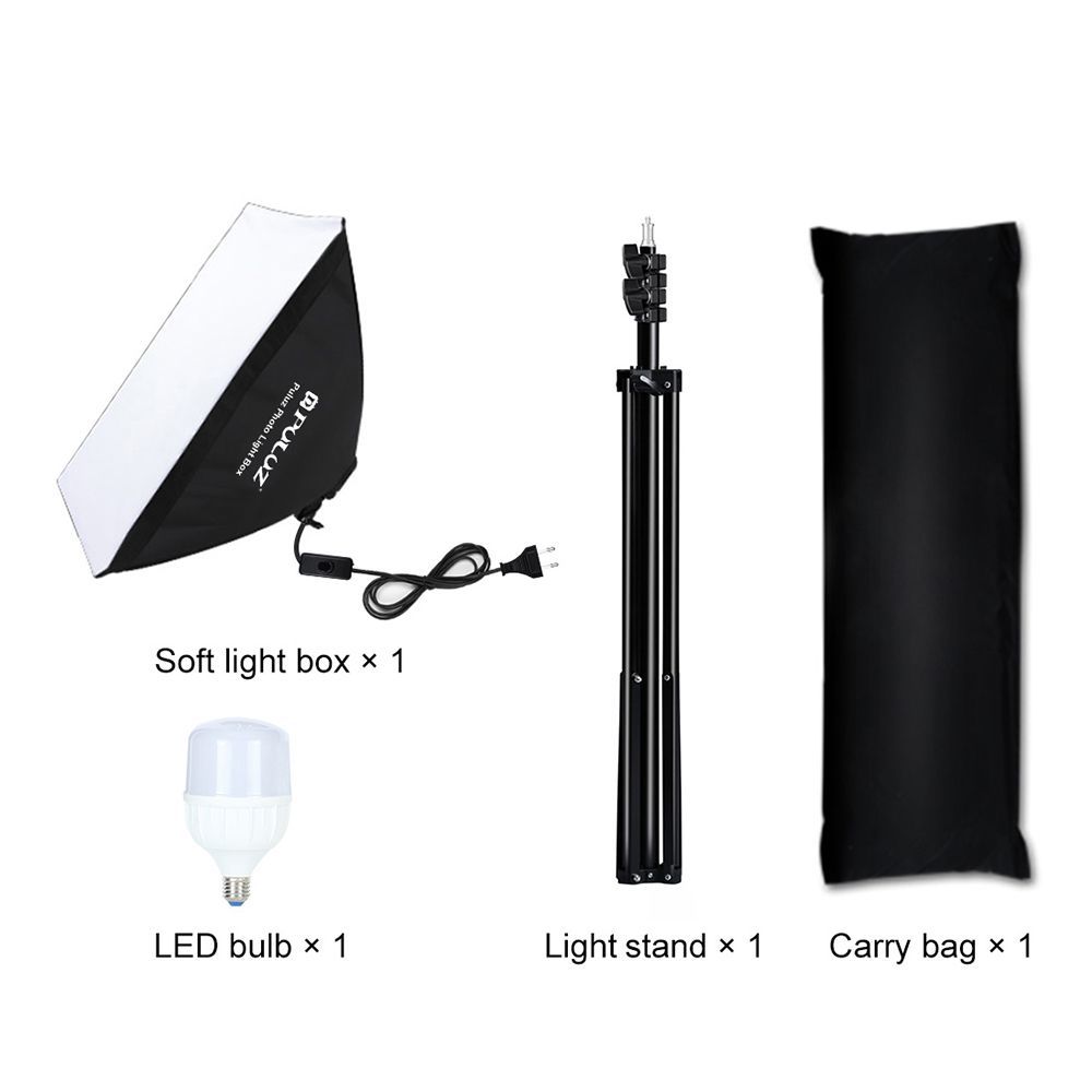 Puluz Σετ Φωτισμού Studio Softbox 50x70cm, Τρίποδο και Λάμπα LED 30W