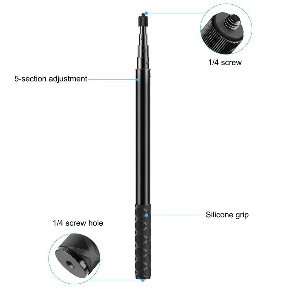 Puluz Metal Selfie Stick Monopod 150cm για GoPro / Action Cameras