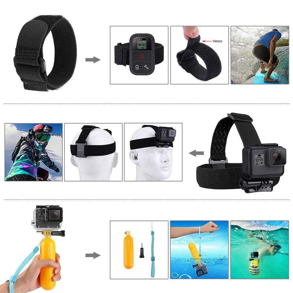 Puluz Σετ Αξεσουάρ 50-σε-1 για GoPro / Action Cameras