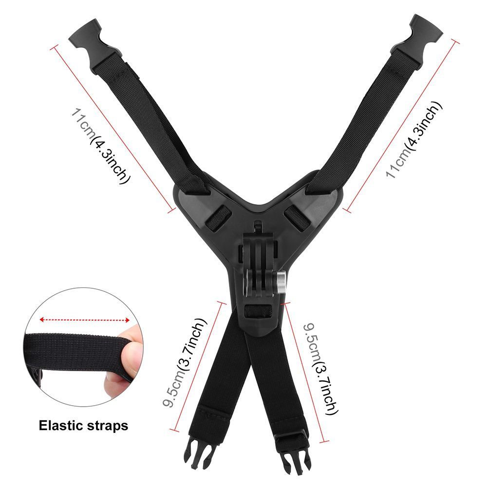 Puluz Ιμάντας Στήριξης Κράνους για GoPro / Action Cameras Μαύρο