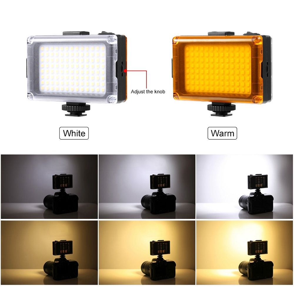 Puluz U-Grip Σταθεροποιητής Φωτογραφικής Μηχανής με LED Φωτισμό & Μικρόφωνο Μαύρο