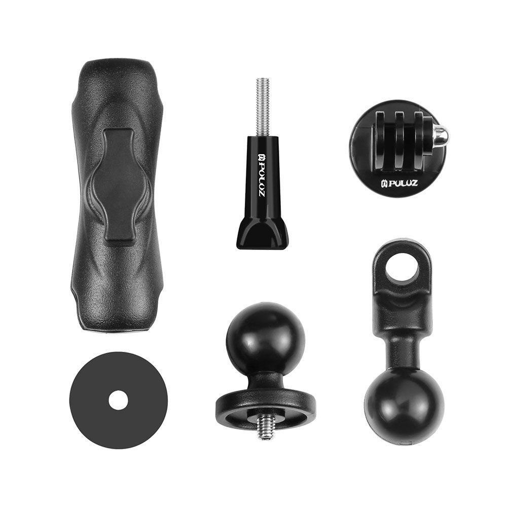 Puluz Βάση Μοτοσυκλέτας 360° για GoPro / Action Cameras Μαύρο