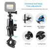 Puluz Βάση Μοτοσυκλέτας O-Clip Quick Release για GoPro / Action Cameras Μαύρο