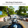 Puluz Βάση Μοτοσυκλέτας O-Clip Quick Release για GoPro / Action Cameras Μαύρο