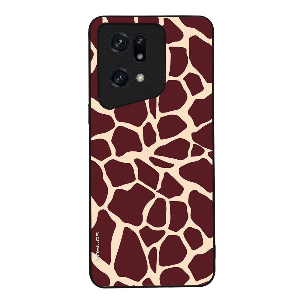 Θήκη Sonique Animal Print Series για Oppo Find X5 Pro 5G Giraffe 03