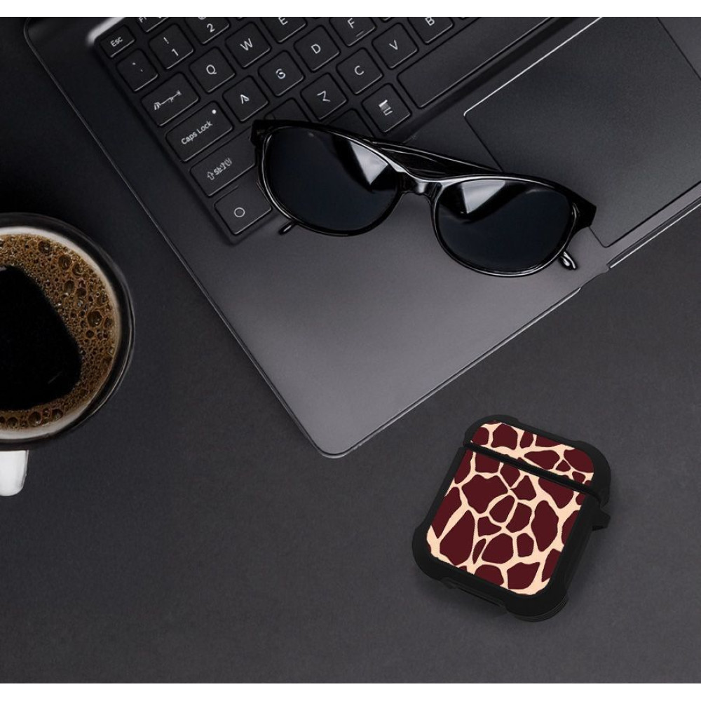 Θήκη Σιλικόνης Sonique Animal Print Series για AirPods 1/2 Giraffe 03