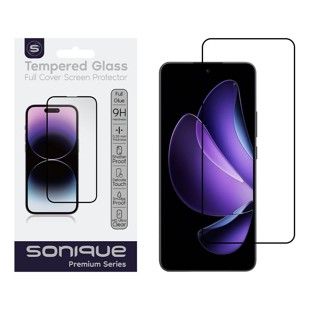 Hardy Glass Sonique Premium Series HD Full Cover 9H Oppo Oppo Reno13 F 5G / Oppo Reno13 FS 5G Μαύρο