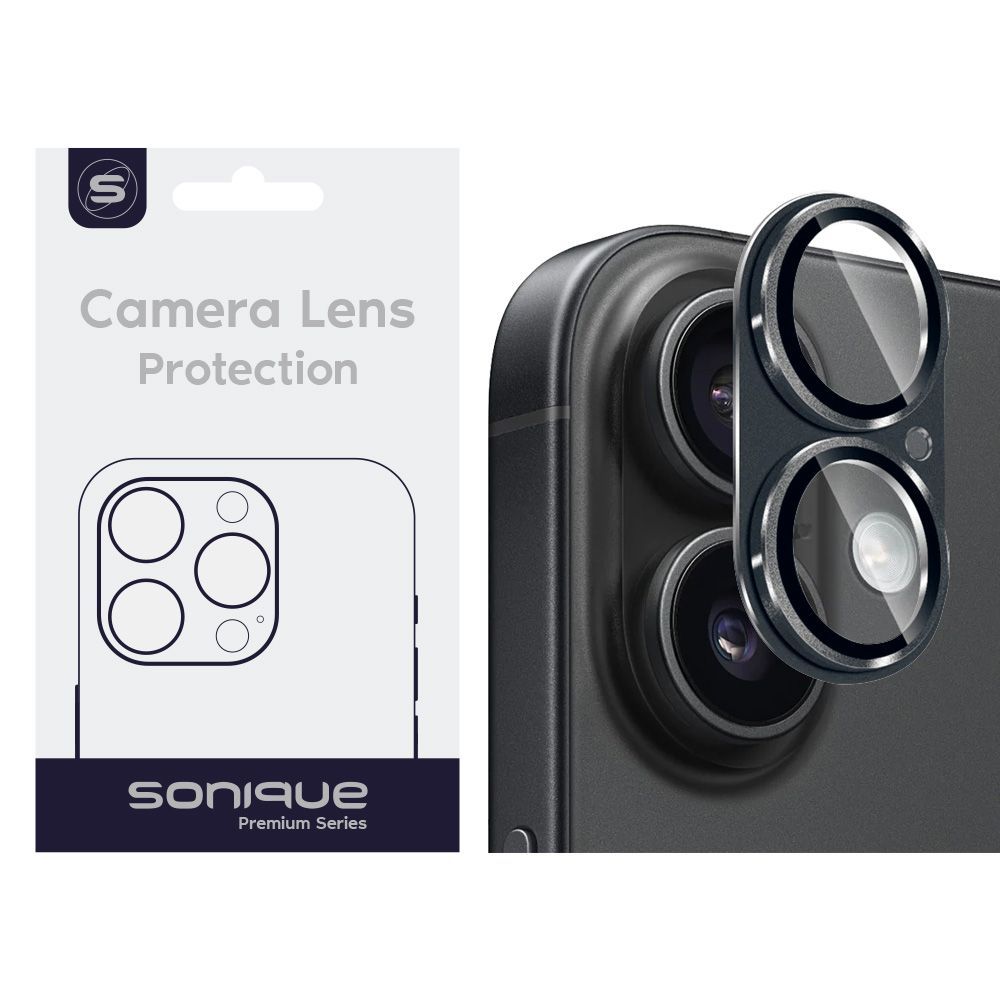 Camera Protection Sonique Metal Lens Full Cover Apple iPhone 17 Black